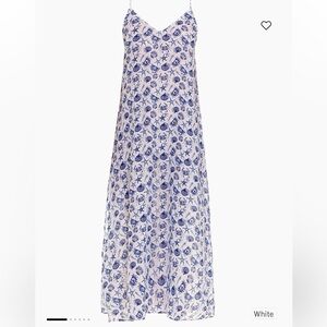 Blue Serenity Frida Ecru Seashells By The Seashore Maxi Dress the lazy poet